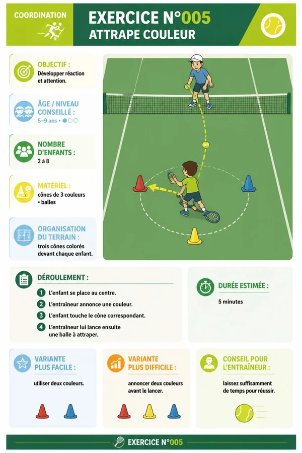 Page illustrée du guide de tennis 5