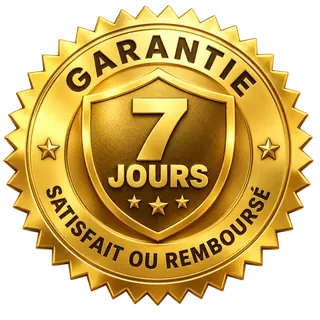 Garantie 7 jours satisfait ou remboursé