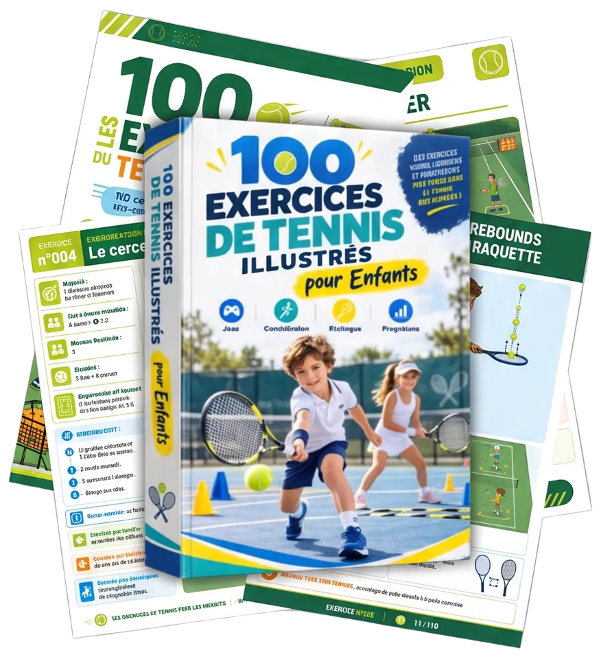100 Exercices de Tennis Illustrés pour Enfants